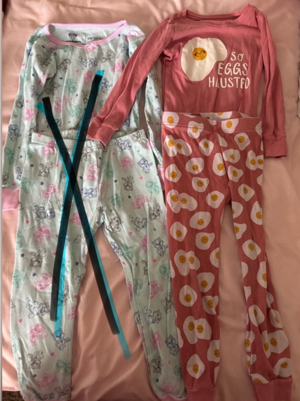 Carters/Old Navy 4T bundle pajamas EUC - Picture 2 of 10